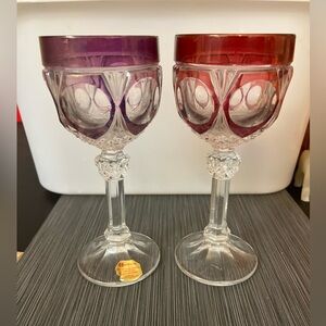 Vintage Hofbauer 1970s Wine Glasses-set Of 2